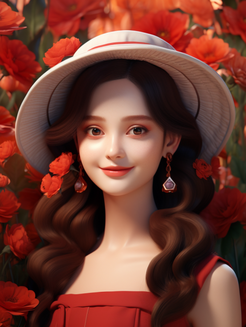 ailab.design_A_beautiful_lady_with_a_hat_rich_plants_and_flower_ff47621e-c901-469b-b09a-8ac43480d602-768x1020