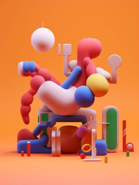 ailab.design_Abstract_Characters_clay_material_isometric_3D_ren_2b8881c1-e49f-4fd2-b094-865af18a3b44