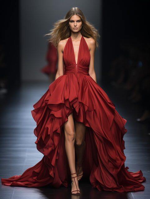 ailab.design_model_wears_red_dress_on_the_runway_while_in_the_s_93194ee6-3299-4e26-9f5d-29b75b8cdb24