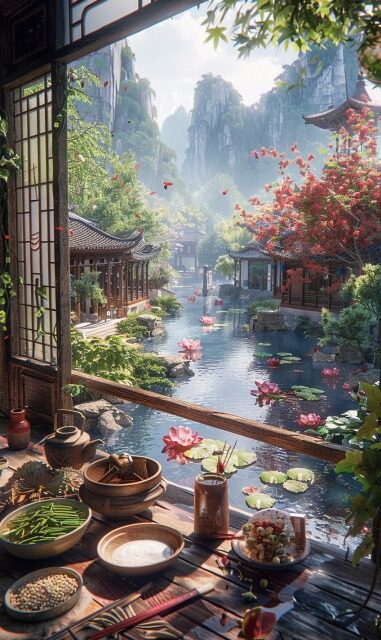 ailab.design_The_summer_feel_of_a_Chinese_garden._There_are_lot_0393c1e7-a9bb-4328-89d1-8259b7a1566b